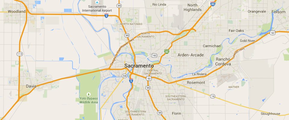 Sacramento Dumpster Rental Service Area